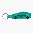Car Shape Key Tag Keyring with Split Ring — view 6