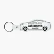 Car Shape Key Tag Keyring with Split Ring — view 8