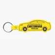 Car Shape Key Tag Keyring with Split Ring — view 14