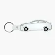 Car Shape Key Tag Keyring with Split Ring — view 25