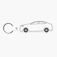 Car Shape Key Tag Keyring with Split Ring — view 31