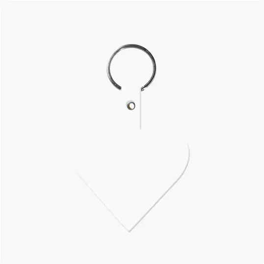 Heart Shape Key Tag with Keyring — view 4
