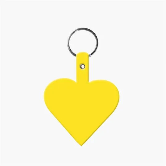 Heart Shape Key Tag with Keyring — view 5