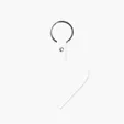 Heart Shape Key Tag with Keyring — view 4