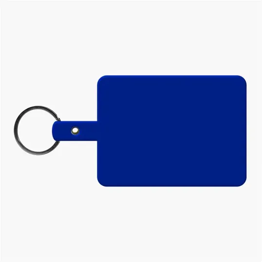 Large Rectangle Flexible Key Tag with Split Ring — view 3