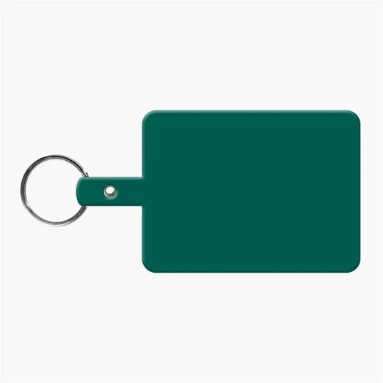 Large Rectangle Flexible Key Tag with Split Ring — view 4
