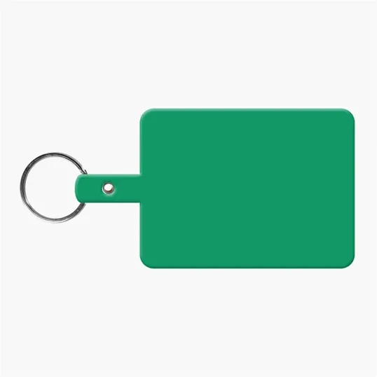 Large Rectangle Flexible Key Tag with Split Ring — view 5