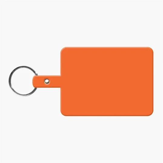 Large Rectangle Flexible Key Tag with Split Ring — view 6