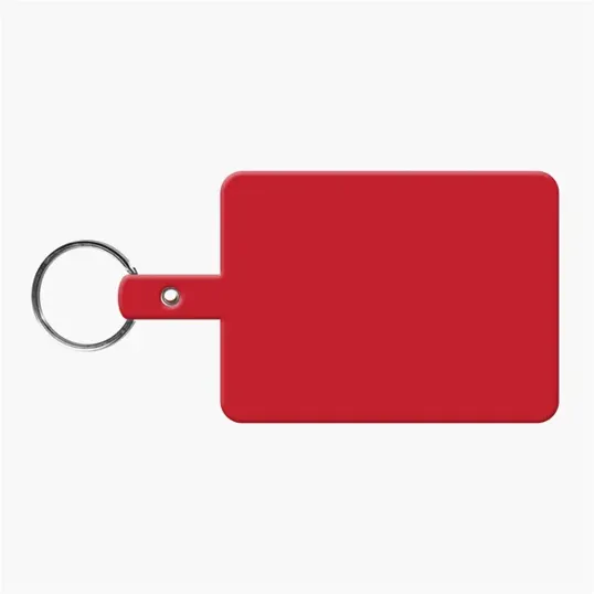 Large Rectangle Flexible Key Tag with Split Ring — view 7