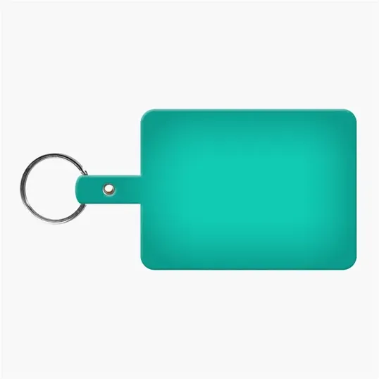 Large Rectangle Flexible Key Tag with Split Ring — view 8