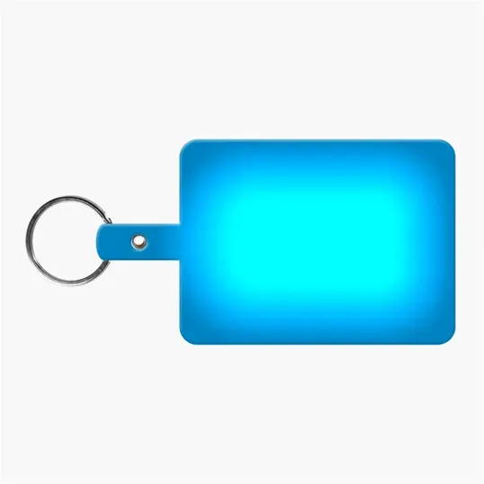 Large Rectangle Flexible Key Tag with Split Ring — view 9