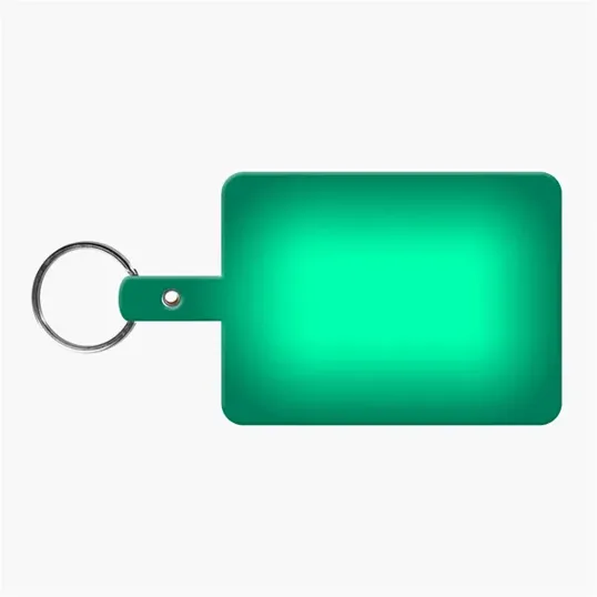 Large Rectangle Flexible Key Tag with Split Ring — view 11