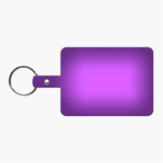 Large Rectangle Flexible Key Tag with Split Ring — view 14