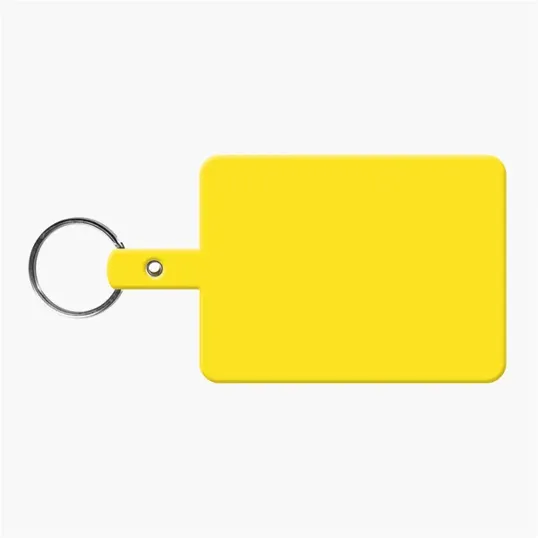 Large Rectangle Flexible Key Tag with Split Ring — view 17