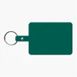 Large Rectangle Flexible Key Tag with Split Ring — view 4