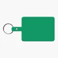 Large Rectangle Flexible Key Tag with Split Ring — view 5