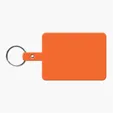 Large Rectangle Flexible Key Tag with Split Ring — view 6