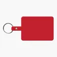 Large Rectangle Flexible Key Tag with Split Ring — view 7