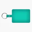 Large Rectangle Flexible Key Tag with Split Ring — view 8
