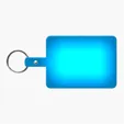 Large Rectangle Flexible Key Tag with Split Ring — view 9