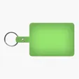 Large Rectangle Flexible Key Tag with Split Ring — view 12