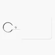 Large Rectangle Flexible Key Tag with Split Ring — view 16