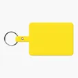 Large Rectangle Flexible Key Tag with Split Ring — view 17