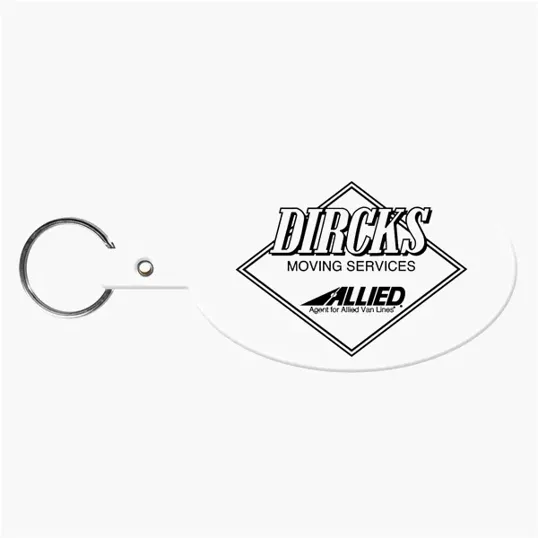 Large Oval Flexible Key Tag Keyring — view 15