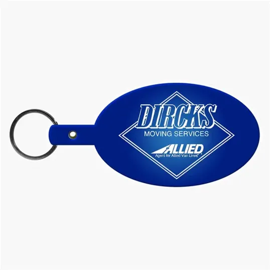 Large Oval Flexible Key Tag Keyring — view 17