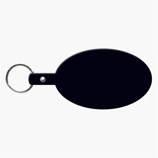 Large Oval Flexible Key Tag Keyring — view 18