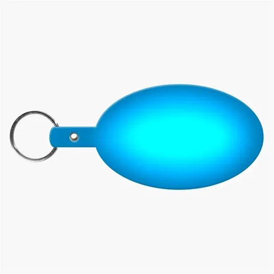Large Oval Flexible Key Tag Keyring — view 26