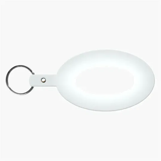 Large Oval Flexible Key Tag Keyring — view 27