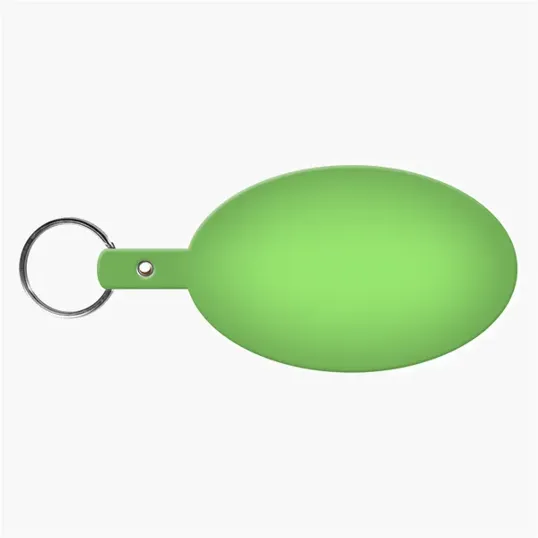Large Oval Flexible Key Tag Keyring — view 29