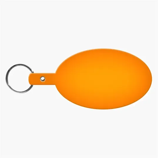Large Oval Flexible Key Tag Keyring — view 30