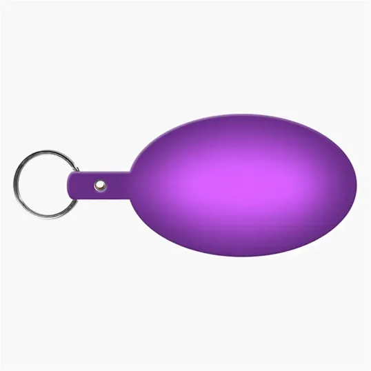 Large Oval Flexible Key Tag Keyring — view 31