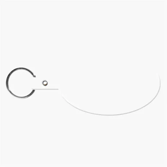 Large Oval Flexible Key Tag Keyring — view 33