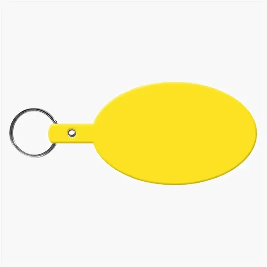 Large Oval Flexible Key Tag Keyring — view 34