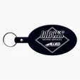 Large Oval Flexible Key Tag Keyring — view 2