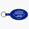 Large Oval Flexible Key Tag Keyring — view 3