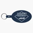 Large Oval Flexible Key Tag Keyring — view 4