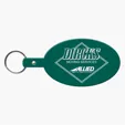 Large Oval Flexible Key Tag Keyring — view 5