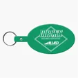 Large Oval Flexible Key Tag Keyring — view 6