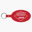 Large Oval Flexible Key Tag Keyring — view 8