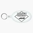 Large Oval Flexible Key Tag Keyring — view 9