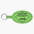 Large Oval Flexible Key Tag Keyring — view 11