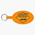 Large Oval Flexible Key Tag Keyring — view 12