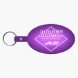 Large Oval Flexible Key Tag Keyring — view 13