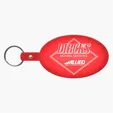 Large Oval Flexible Key Tag Keyring — view 14