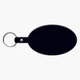 Large Oval Flexible Key Tag Keyring — view 18