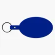 Large Oval Flexible Key Tag Keyring — view 19